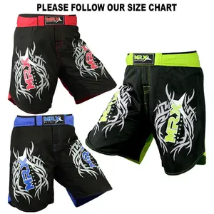 MRX MMA Fight Shorts Stretch Penals Grappling Cage Fighting Muay Thai Kickboxing Training Trunks Short