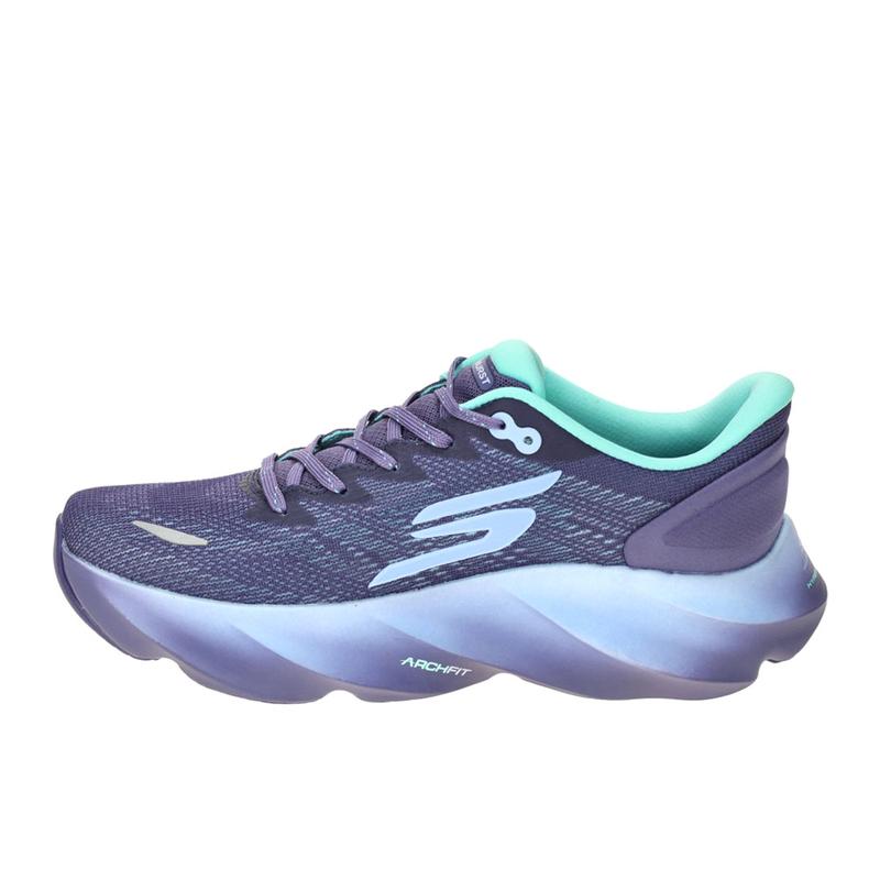 Skechers Womens Aero Burst Performance Running Sneakers Shoes - Purple