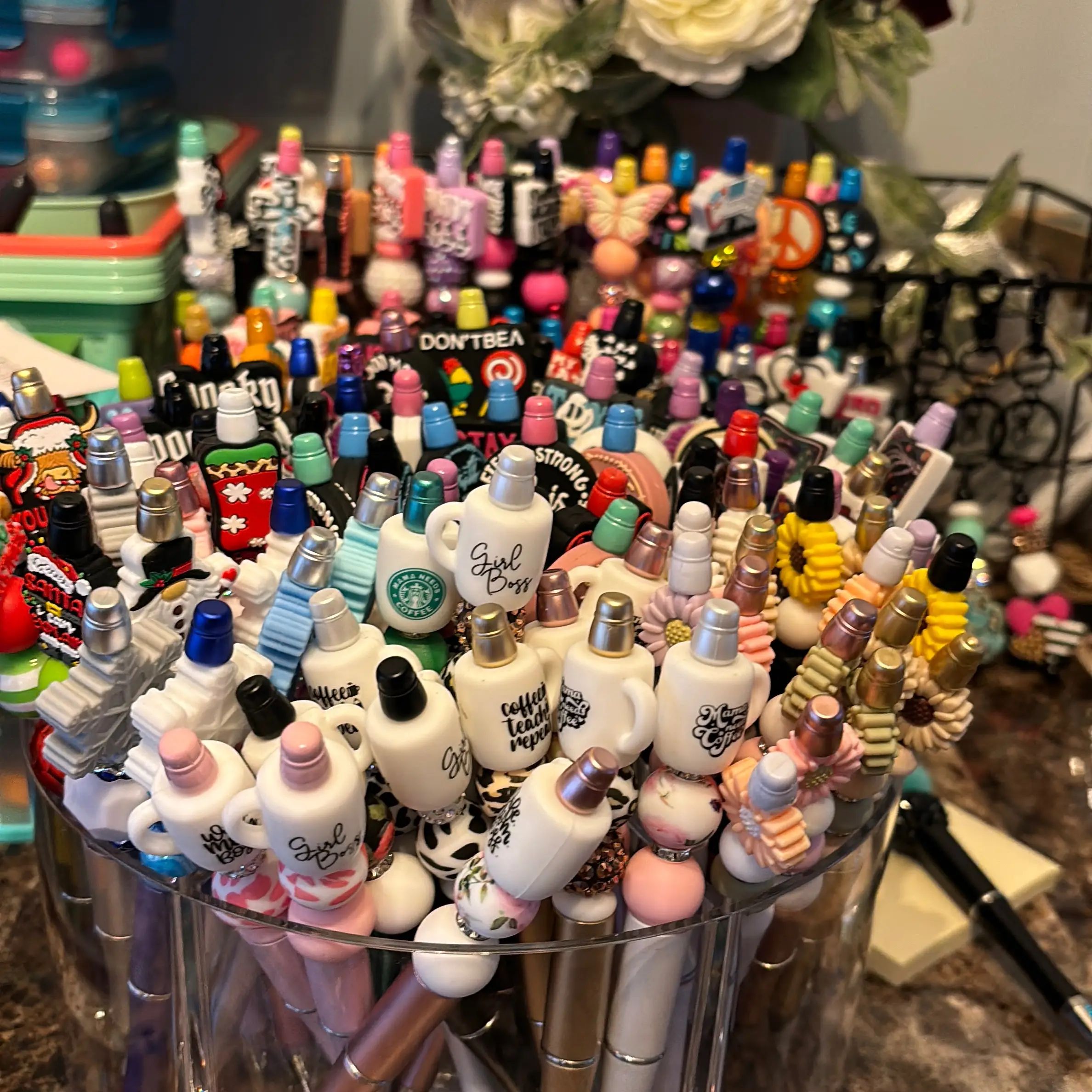 Beaded Pens - Claim on Live - Writing Tools for Office and School Supplies