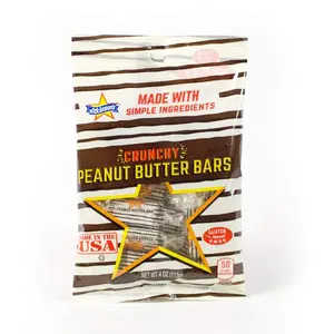 Atkinsons (1) bag Crunchy Peanut Butter Bars Candy  Gluten Free, Vegan Friendly 4 oz