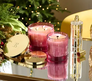 Elton John by Slatkin + Co. 3pc Candle & Room Spray-Rose Ginger Tea