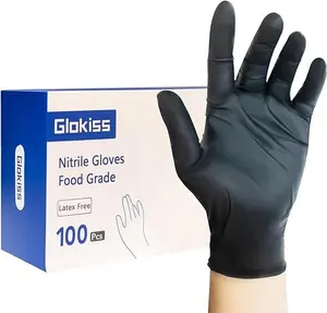 GLOKISS Disposable Nitrile Gloves,Latex Free Rubber Cleaning Gloves 5 Mil,Food Safe Cooking Gloves Working Gloves