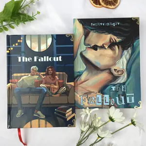 The Fallout Hardcover Fanfiction Book | Dark Romance Fanfic Novel | Illustrated Collector Edition | Dramatic Love Story Gift