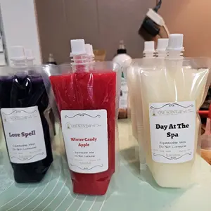 8 oz Squeezable 100% Soy Wax Melts Hand Poured in Elyria OH Very High Fragrance Load. Non Toxic Decor Freshener