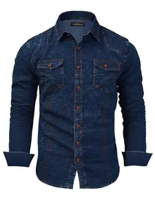 Men’s denim jacket, original design, denim shirt.
