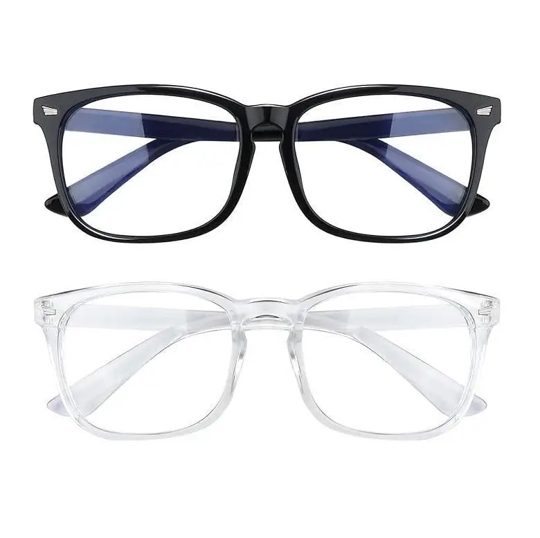 Computer Gaming GlassesFashion Square Frame EyeglassesBlockers Glasses for WomenMenRetro Round Computer GlassesParty Glasses Springtok