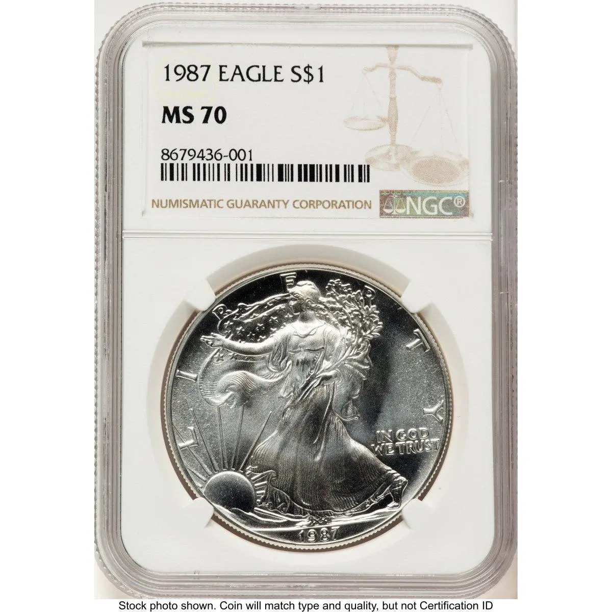Modern Bullion Coins (1987 Silver Eagle Brown Label)