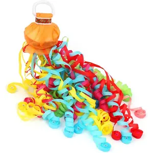 10Pack No Mess Streamers, Color Mix Hand Throw Streamers Poppers, No Mess Confetti Poppers for Wedding,Birthday,Party Celebrations,Graduation,Party Favors Shows