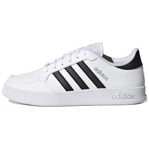 Adidas Neo Breaknet Synthetic Leather Low-Top Skate Shoes for Women - Breathable, Comfortable, Durable in White and Black