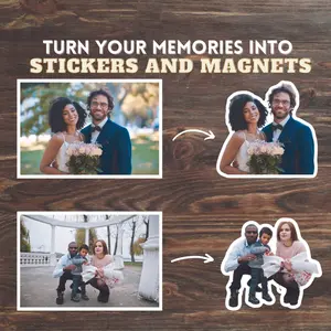 Custom Photo Sticker, Personalized Sticker, Custom Stickers, Water Bottle Sticker, Laptop Sticker, Fridge Decal, Use Your Own Photo,