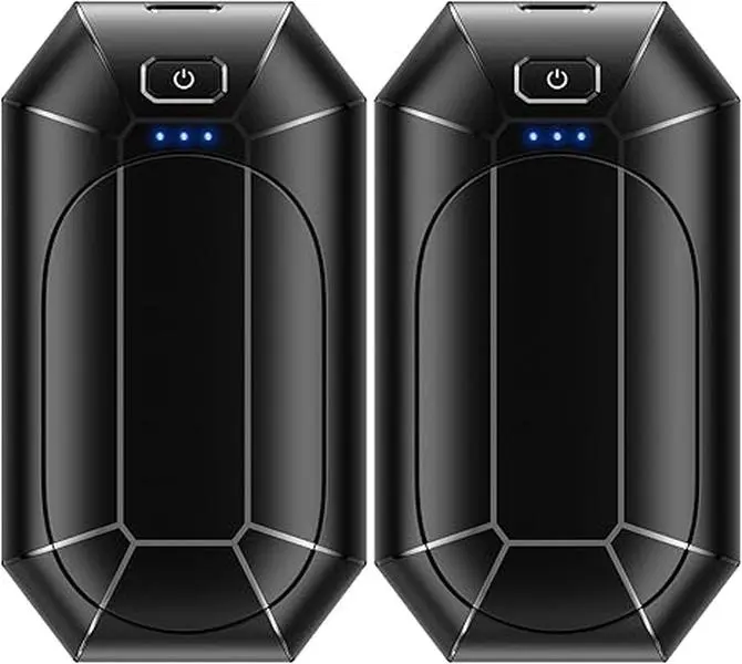 Hand Warmers Rechargeable, 2 Pack 4000mAh Electric Portable Pocket Heater, Heat Therapy Great for Outdoors, Hunting, Golf, Camping, Warm Gifts