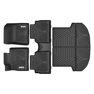 YINTATECH 3D TPE Floor Mats + Cargo Liner for 2021-2023 Hyundai Santa Fe 5 Seat All Season