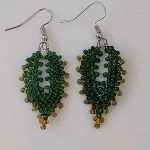 Beaded Leaf Earrings for Women, Perfect for Any Occasion