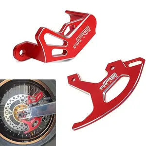 Dirt Bike Brake Disc Caliper Guard CNC Cover for Honda CRF250R 2004-25 CRF250X 2004-2017 CRF450R 2002-2025 CRF450X 2005-2017 CRF450RX 2017-2025