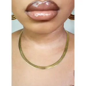 Evie 5mm Herringbone Snake Necklace