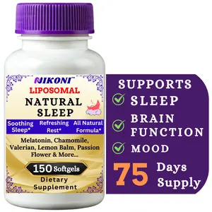 Nikoni Liposomal Natural Sleep Supplement, 150 Softgels Healthcare Fitness