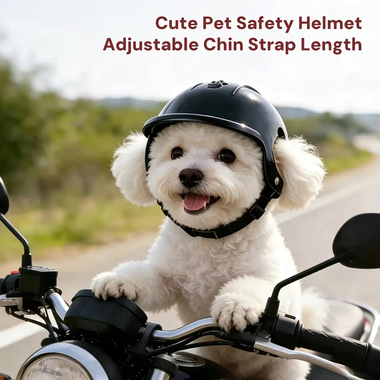 Adjustable Pet Helmet for Small Dogs & Cats, Breathable Cotton Headwear for Casual Wear & Themed Parties, Elastic Fabric Design, Birthday, Costume Contests, All Seasons
