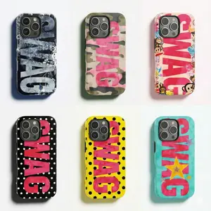SWAG series phone cases, compatible with iPhone 17/16/15/14/13/12/11 and Samsung Galaxy S21-S25, fan gift | Vibes colorful TPU protective case
