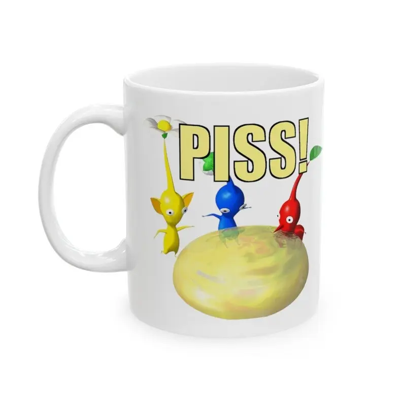 Pikmin Ceramic Coffee Mug, Kitchenware Drinkware for Daily Beverage Use