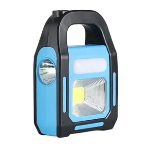 3-in-1 solar USB rechargeable COB LED camping lantern, device charger, waterproof emergency flashlight LED light