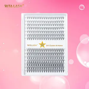 10D Cluster Individual Lashes, 280pcs/box Natural Look Eyelash Extensions, Self Grafting Eyelash Extensions, DIY Cluster Lashes, False Eyelashes for Women & Girls Eye Makeup Enhancement