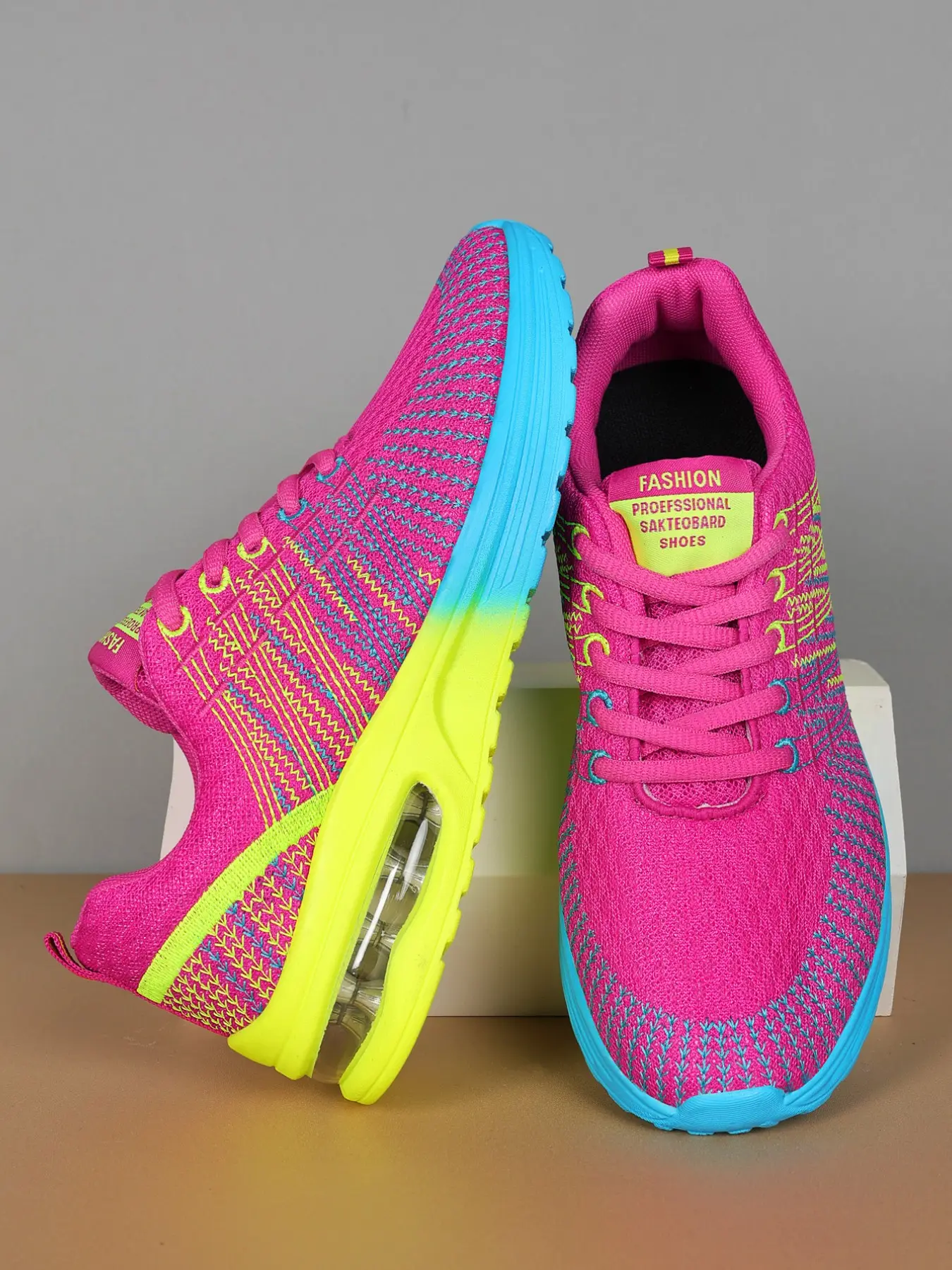 Women's Casual Sports Shoes, Lightweight Sneakers, Trendy Walking Sneaker, Fashionable Sneakers, Lightweight Breathable Mesh Upper, Eva Sole, Round Toe, Low Top, Multiple Colors, Sizes 35-42