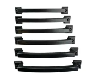Black Vintage Lodge Style Cabinet Handle / Drawer Pull Hardware Knob by Muskoka Lifestyle Products USA 6-Pack (MUS931)