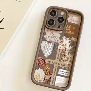 Cross collage Protective case, fun design, compatible with iPhone 17 Pro Max, 17Air, 16 Pro, 15 Plus, 14, 13, 12 and 11, TPU full screen, shockproof, stylish, scratch-resistant, soft silicone material, drop-proof gift for her men's cool gadgets