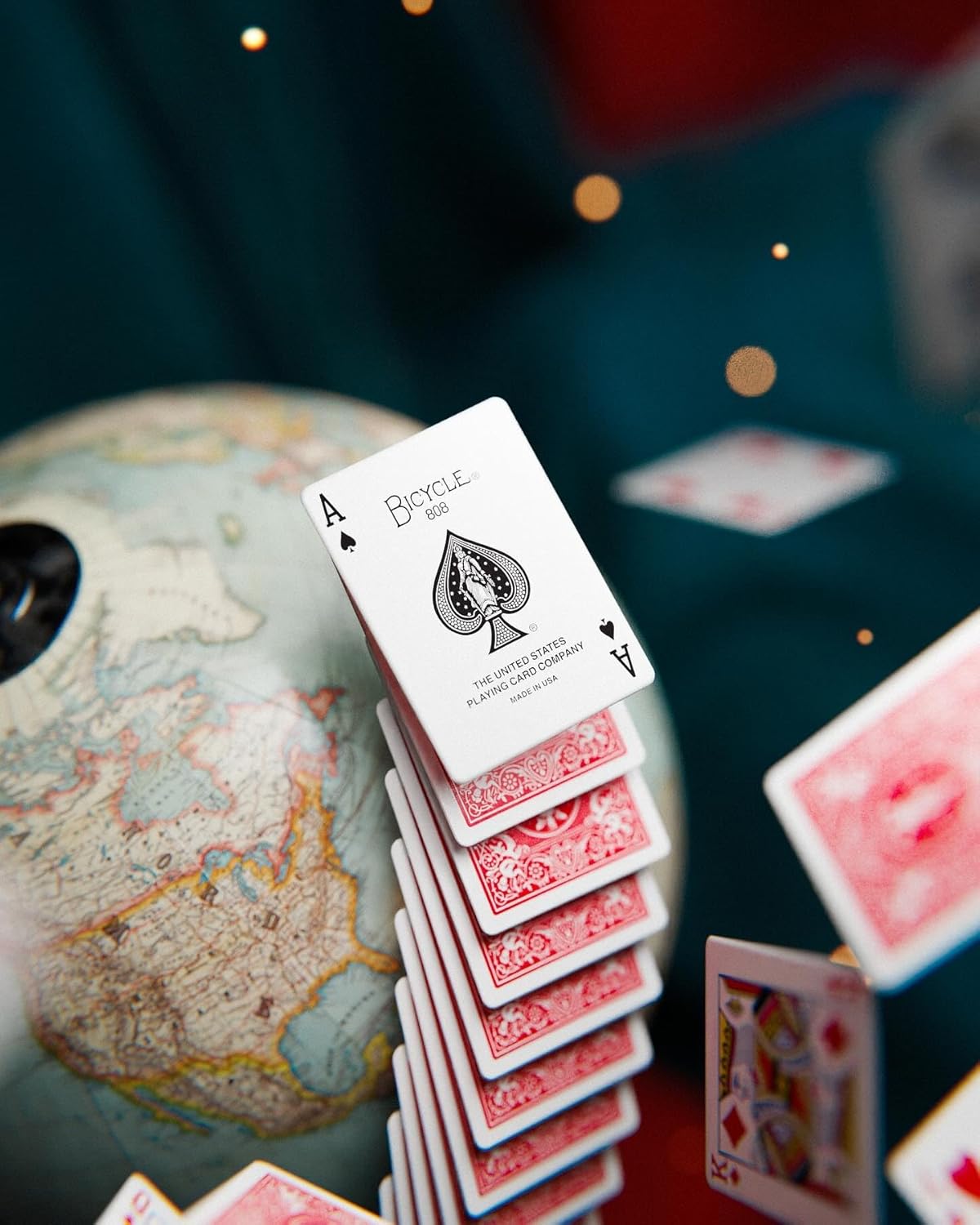 Rider Back Playing Cards, Standard Poker Size, Red & Blue 2 Pack, Premium Quality, Smooth Handling, Ideal for Poker, Blackjack, Family Game Night, Fun for All Ages