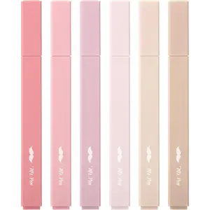 Mr. Pen- Aesthetic Highlighters, 6 pcs, Chisel Tip, Vintage Colors, No Bleed Bible Highlighter Pastel, Highlighters Assorted Colors, Pastel Highlighter Set, Cute Highlighters