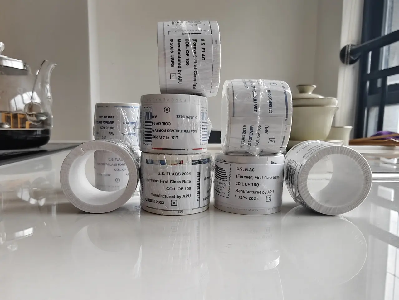 2025-2026 Asset Management Marking Labels 1 Roll 100 Sheets Scrapbook Decor