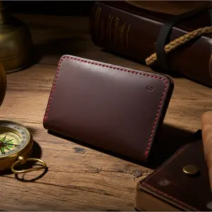 New Oxblood Holden Card Wallet with RFID Protection