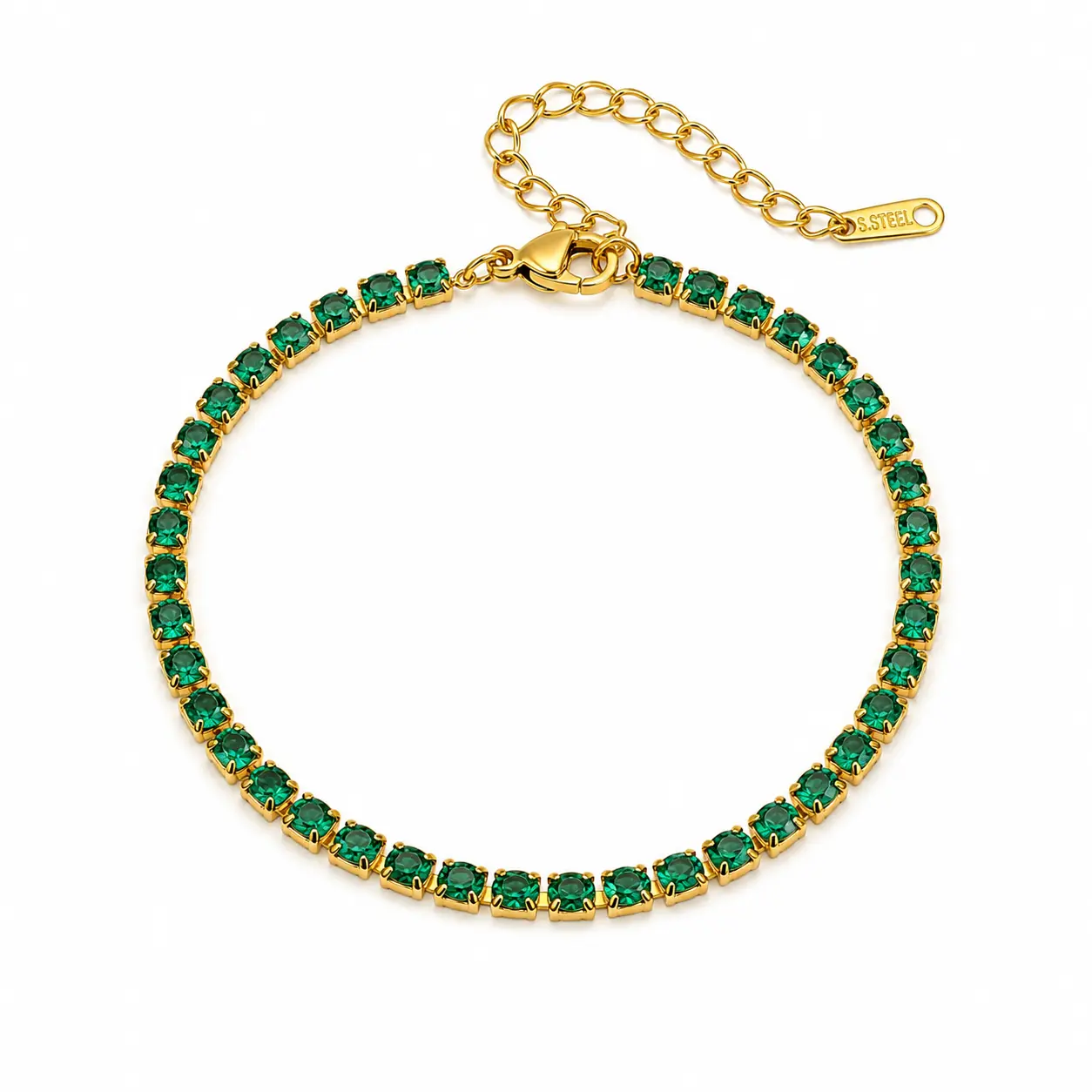 Emerald Luxe Tennis Bracelet