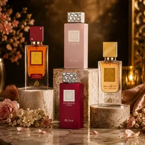 Habibi Bundle | Ana Abiyedh Poudree + Ana Abiyedh Scarlet + Zakat Le Gemme Cerise + Zakat Le Gemme Rosy | Women's Fragrance | 60 ML - 100 ML | Eau De Parfum | Vanilla - Sweet & Fruity