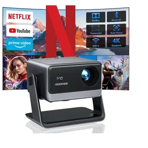 ARTSEA Projector with WiFi and Bluetooth, 4K Movie Projector, Dolby Audio, Auto Focus & Keystone, Proyector for Home Theater/ Outdoor Viedo Projector