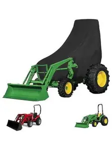 Tractor Cover for Series 2320, 2520, 2720, 3120, 3320, 3520, 3720, 3203, 4105 Compact Tractors (Large, Black, Waterproof,, L107 x H60in)