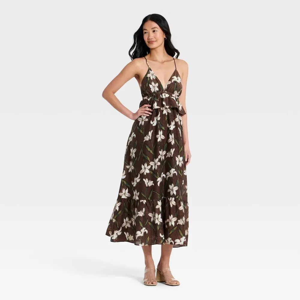 Women's Ruffle Maxi Dress - A New Day