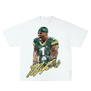 Men's Micah Parsons Green Bay Vintage Graphic Short-Sleeve Round Neck Casual Streetwear T-Shirt, Flat T-Shirt, Hoodie, Sweatshirt - Menswear Tops