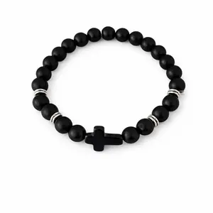 Beaded Cross Bracelet