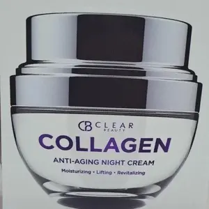 Clear Beauty Collagen Night Cream B Clear Anti-Aging Moisturizing Lifting Revitalizing Skincare Product