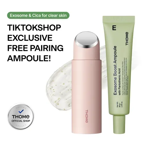 [THOME][Twenty up] Clear Skin Duo Exclusive Set - Facial Skincare Device + FREE Exosome Ampoule for Acne-Prone Skin, Nighttime Tool to Soothe & Boost Soothing Radiant Complexion