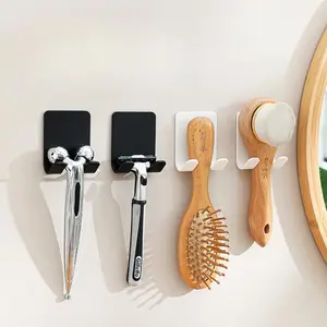 4pcs Multifunctional Razor Holder Storage Rack, Hole-Free Bathroom Bracket, Essential Beauty Accessory for Organizing Bathrooms