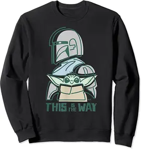 Cheap SW The Mandalorian And Grogu This Is The Way Cute Hoodie, Trending Shirts, T-shirt Sweatshirt for Men Women, Stylish Y2K Clothes