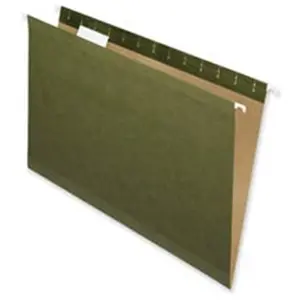 Nature Saver  Hanging File Folders- Recycled- .2 Cut- Letter- Green