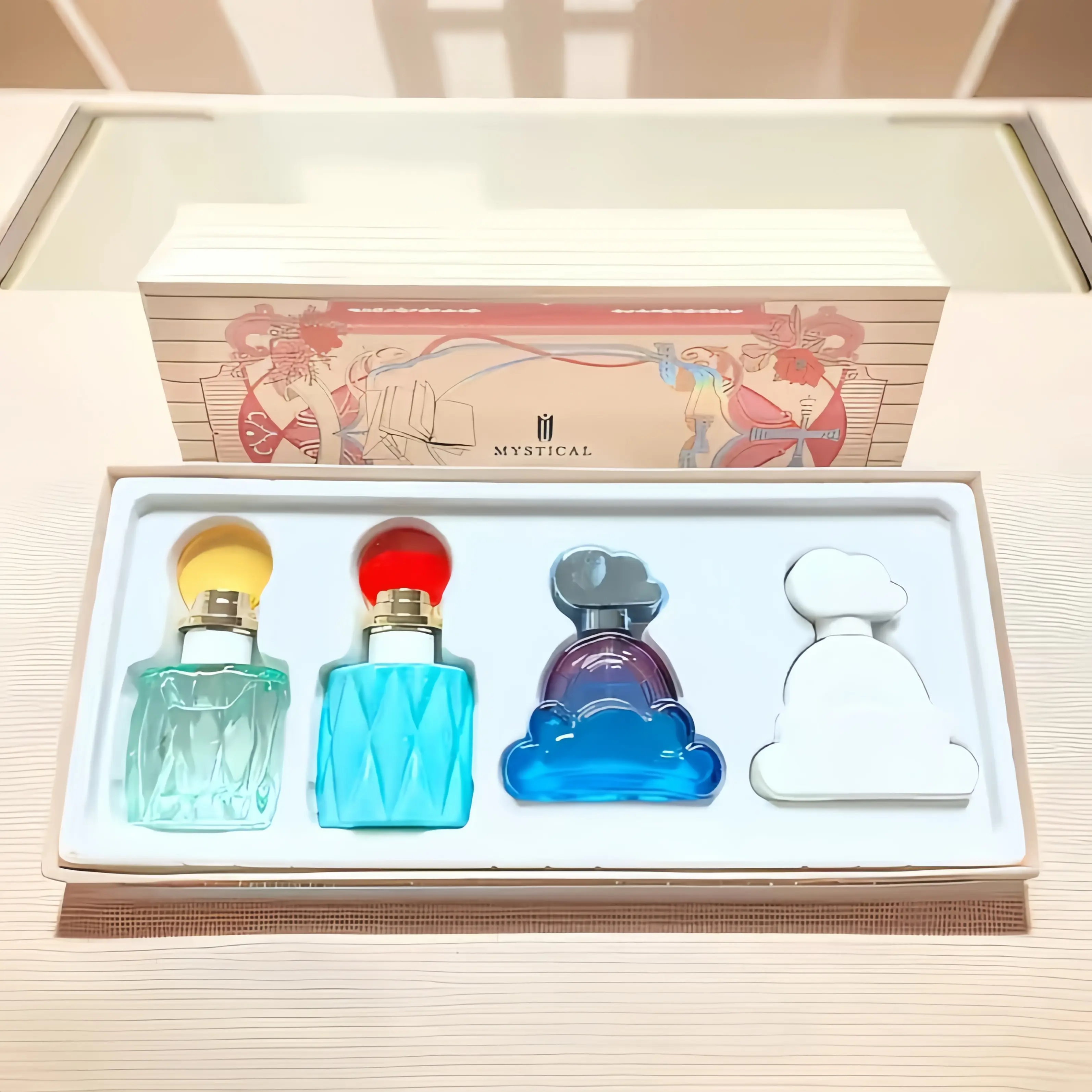 Cloud Series 4-Piece EDT Gift Set | 30ml × 4 Floral Fruity Musk Fragrance, Long-Lasting Premium Perfume for Women. Daily Commutes, Casual and Formal Occasions. Ideal Gift for Girlfriend, Perfect for Christmas, Valentine’s Day and Winter Holidays