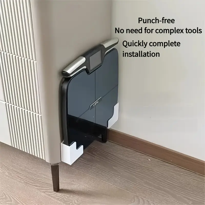 Wall-Mounted Weight Scale Rack & Storage Shelf, Strong Adhesive No ...