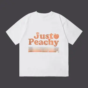 Peachy Letter Print Short-Sleeve T-Shirt tshirt women summer tops oversized women's