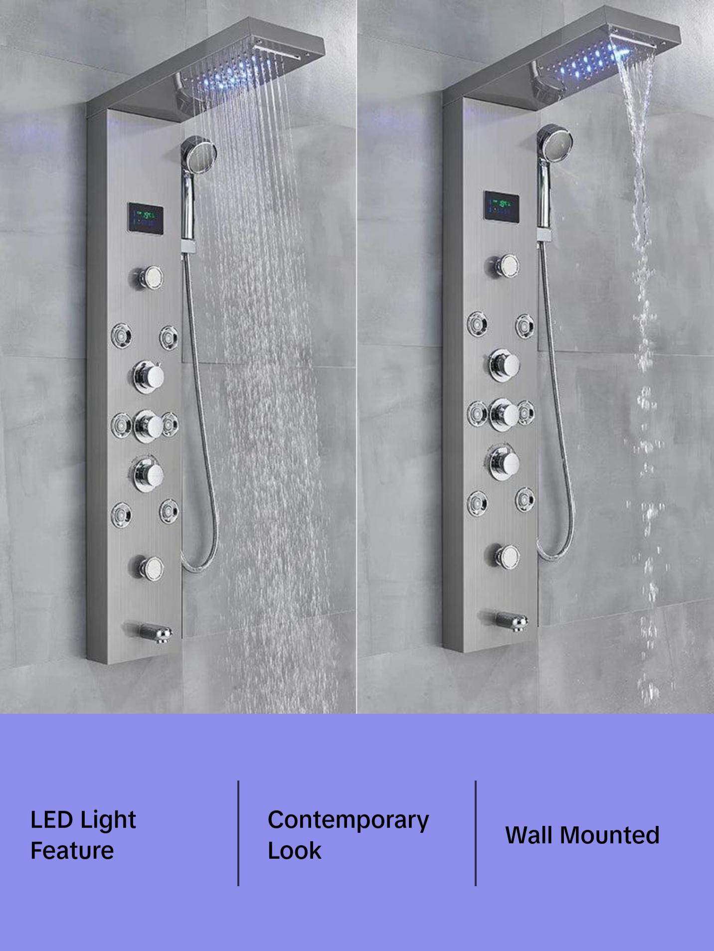 LED Rainfall Shower Panel System