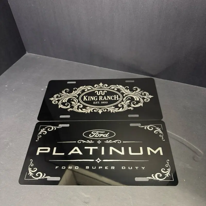 Laser Engraved License Plates Laser Engraved License Plates