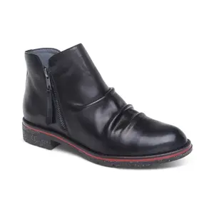 Aetrex Mila Low Boot - Black | Women's Orthotic Boots for Foot Pain Relief & All-Day Comfort